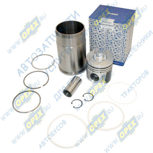 740.1000128-10 Гильза с поршнем, с пальцем и кольцами КАМАЗ Евро-0; (поршень 40 группа. Теребует снятия с торца поршня от 0,1мм до 0,3мм) «Федерал Могул» ФМ КАМАЗ